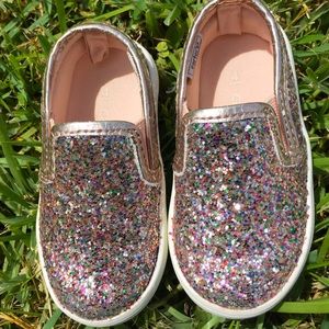 CARTERS GLITTER SLIP ON SHOES